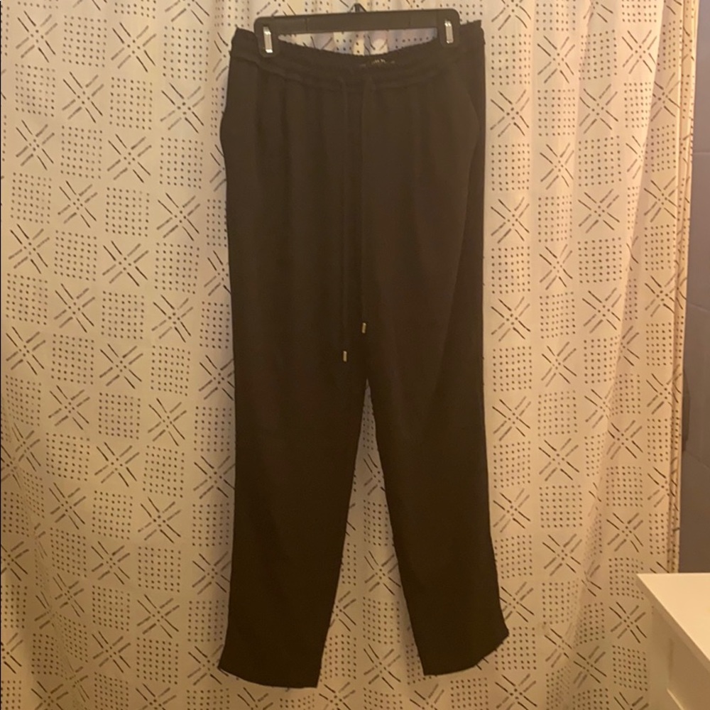 Zara drawstring dress pantS